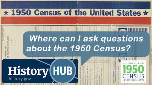 Graphic of the History Hub Census space, reading 
